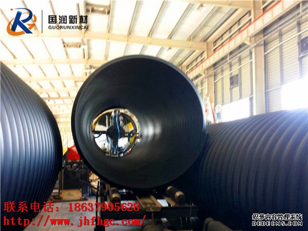 1000HDPE钢带管1米HDPE钢带管(图1)