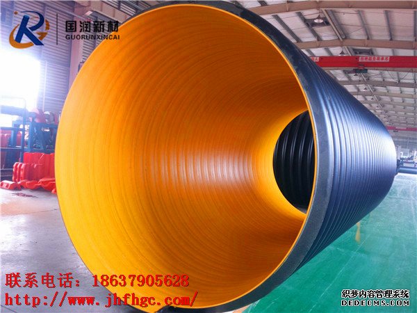 2400HDPE钢带管2米4HDPE钢带管(图1)
